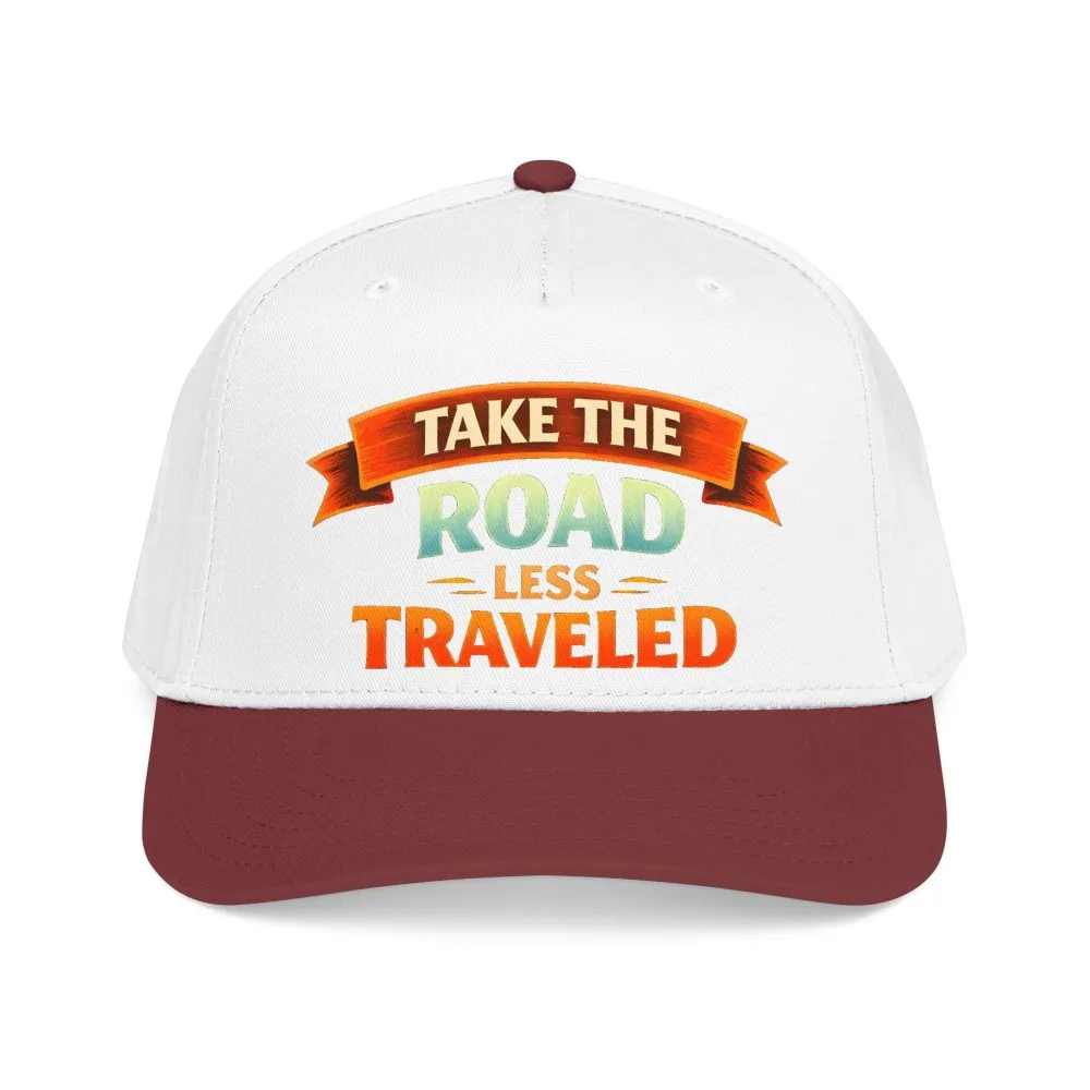 Baseball Cap - "Take The Road Less Traveled" Design Scenic-Line