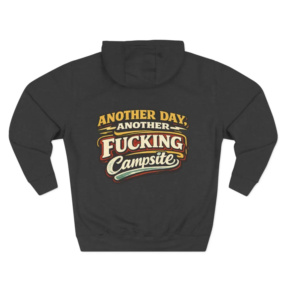 Three-Panel Fleece Hoodie - "Another Day" Design F**K-Line