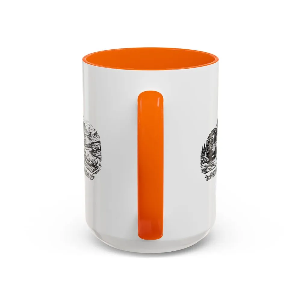 Accent Coffee Mug (11, 15oz) — "Lets make Someday, Today?" Design Minimal-Line