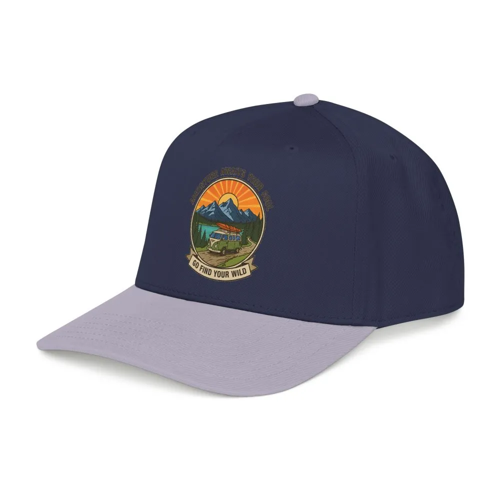 Baseball Cap — "Go Find Your Wild" Outdoor Patch