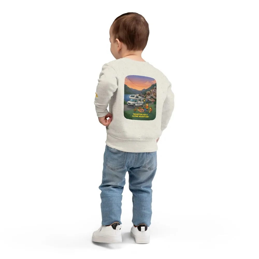 2093195732265616677_2048.jpeg Toddler Sweatshirt - "Mountain Air-Alpine Adventure" (Design Sitcom-Line)