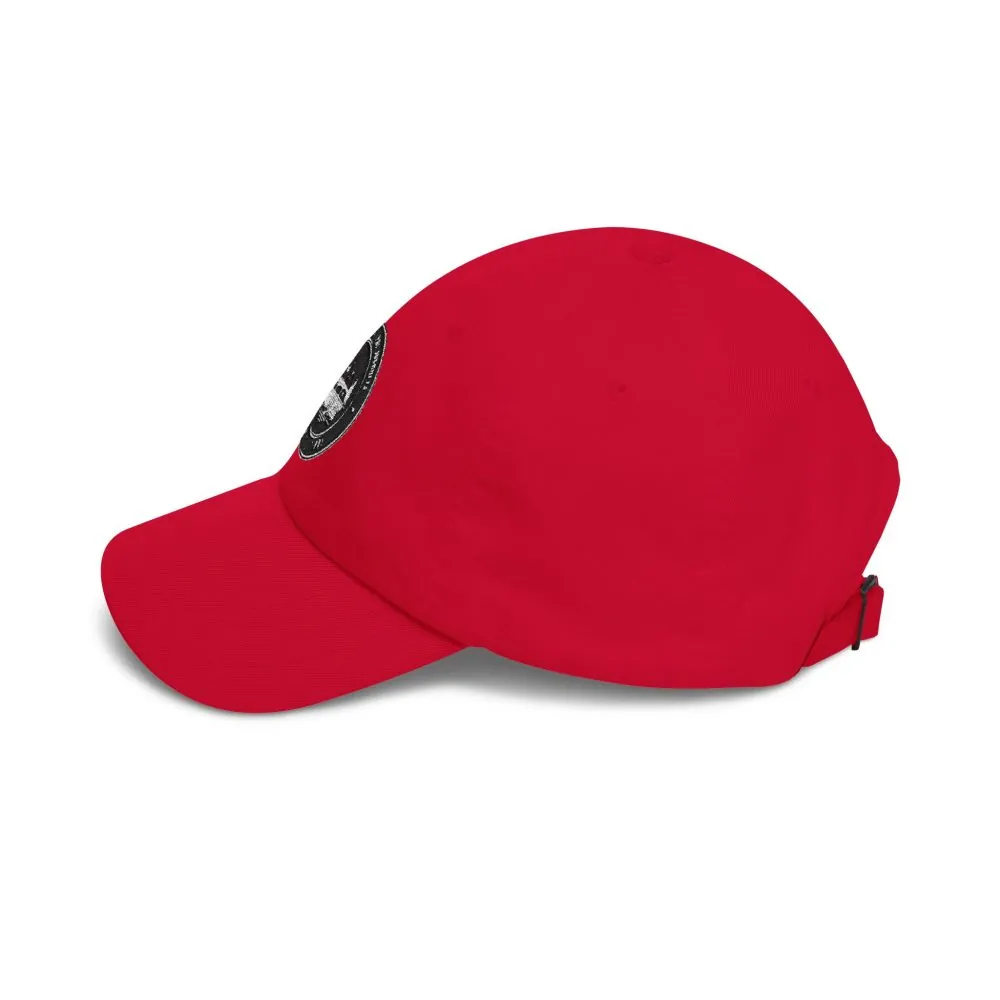 Dad Cap - "ROAD WHERE MADE FOR JOURNEYS-NOT DESTINATIONS" Vintage National Park Stamp Hat