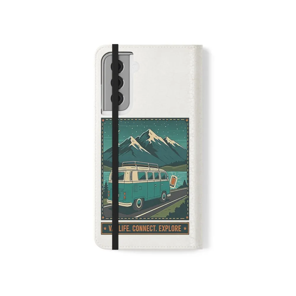 2104914734629661706_2048.jpeg Flip Phone Case — “WiFi Where the Roam Is” Vanlife Wallet Case