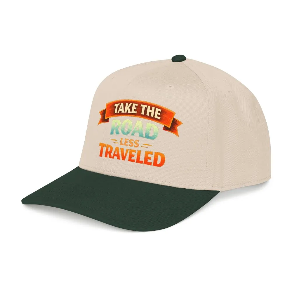 Baseball Cap - "Take The Road Less Traveled" Design Scenic-Line