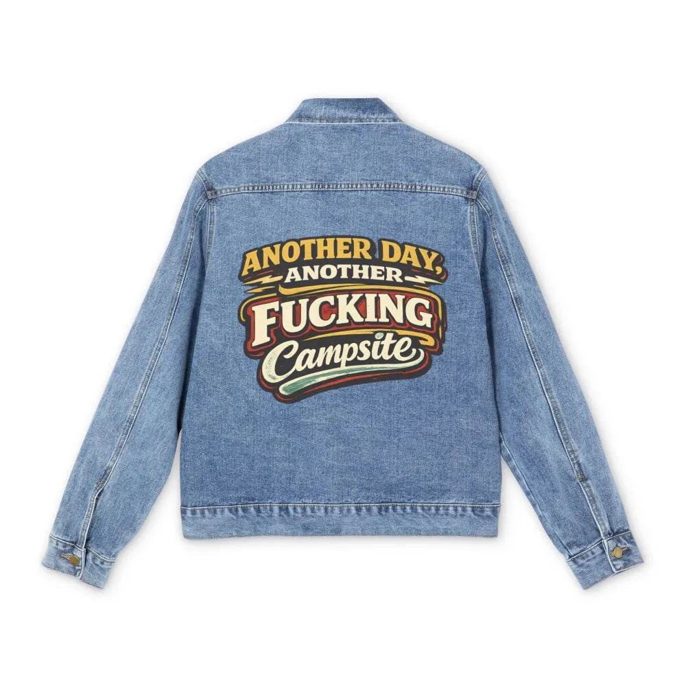 Men's Denim Jacket — "Another Day" Design F**K-Line