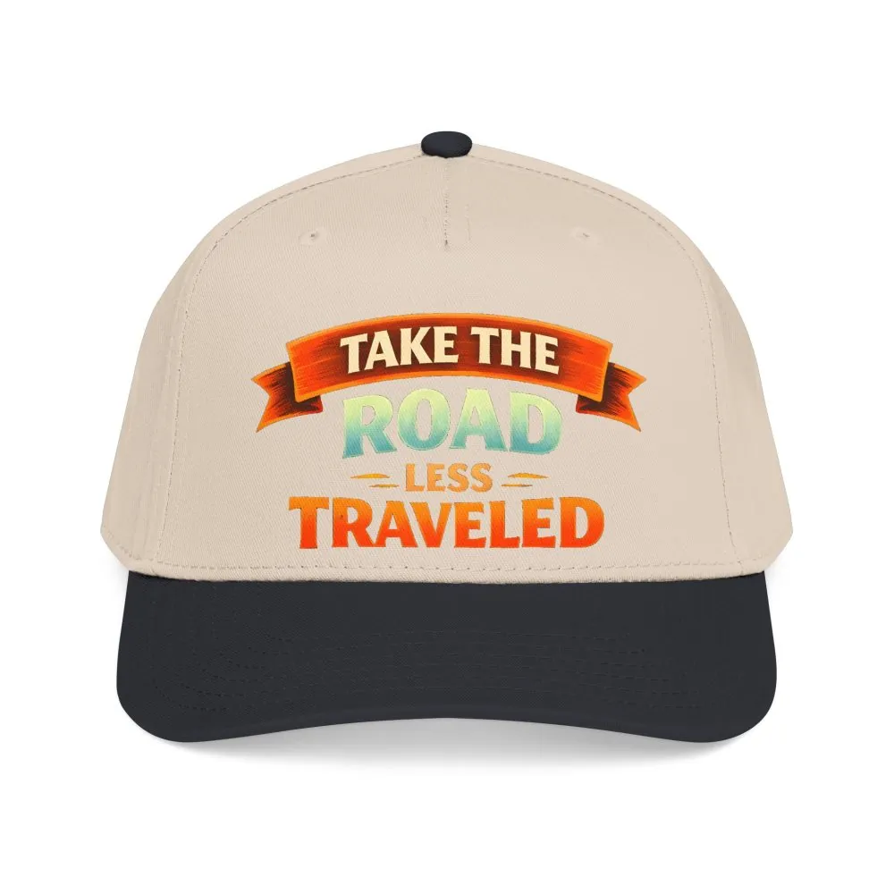Baseball Cap - "Take The Road Less Traveled" Design Scenic-Line