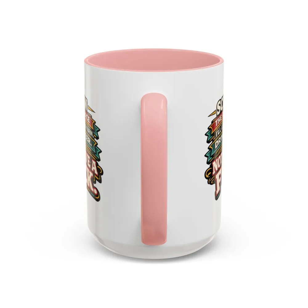 Accent Coffee Mug (11, 15oz) — "Screw The Rat Race" Design F**K-Line