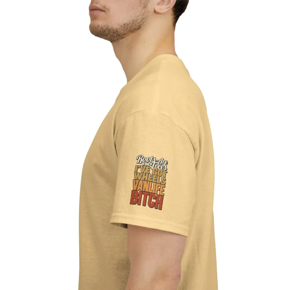 Unisex Heavy Cotton Tee — "Roots Are For Trees" Design F**K-Line