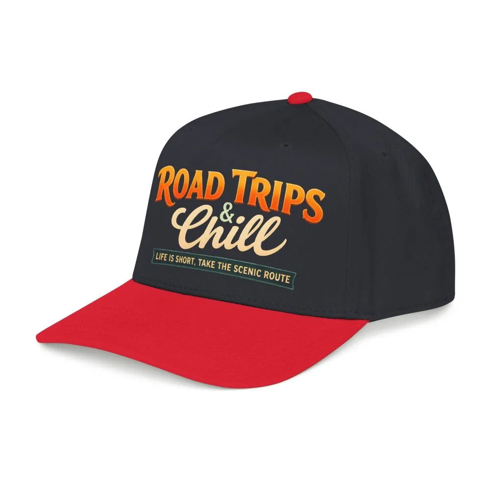Baseball Cap - "Road Trips And Chill" Design Scenic-Line