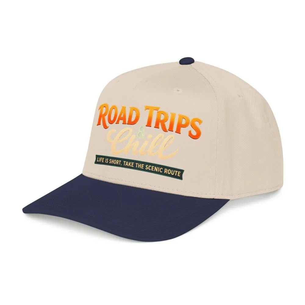 Baseball Cap - "Road Trips And Chill" Design Scenic-Line