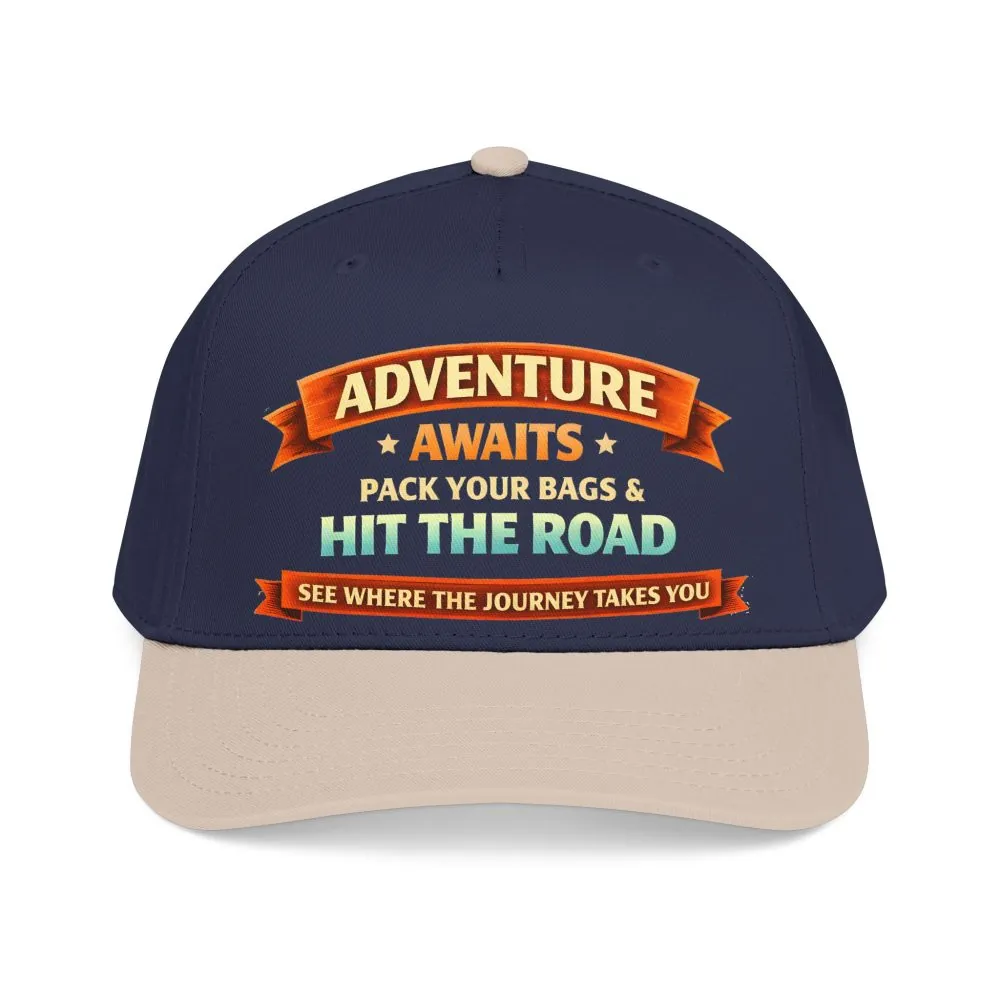 2299866685123345549_2048.jpeg Baseball Cap - "Adventure Awaits-Pack Your Bags" Design Scenic-Line