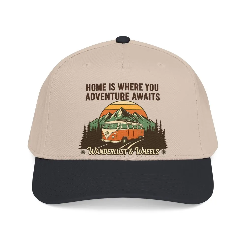 2303070343925843501_2048.jpeg Baseball Cap - "Home Is Where You Adventure Awaits" Mid Profile Baseball Cap