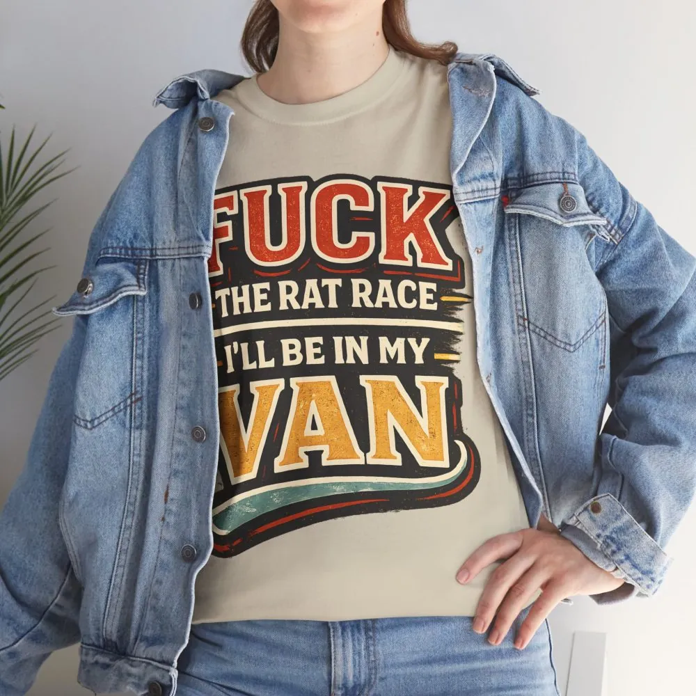 2305912935396598650_2048.jpeg Unisex Heavy Cotton Tee — "Fuck The Rat Race" Design F**K-Line