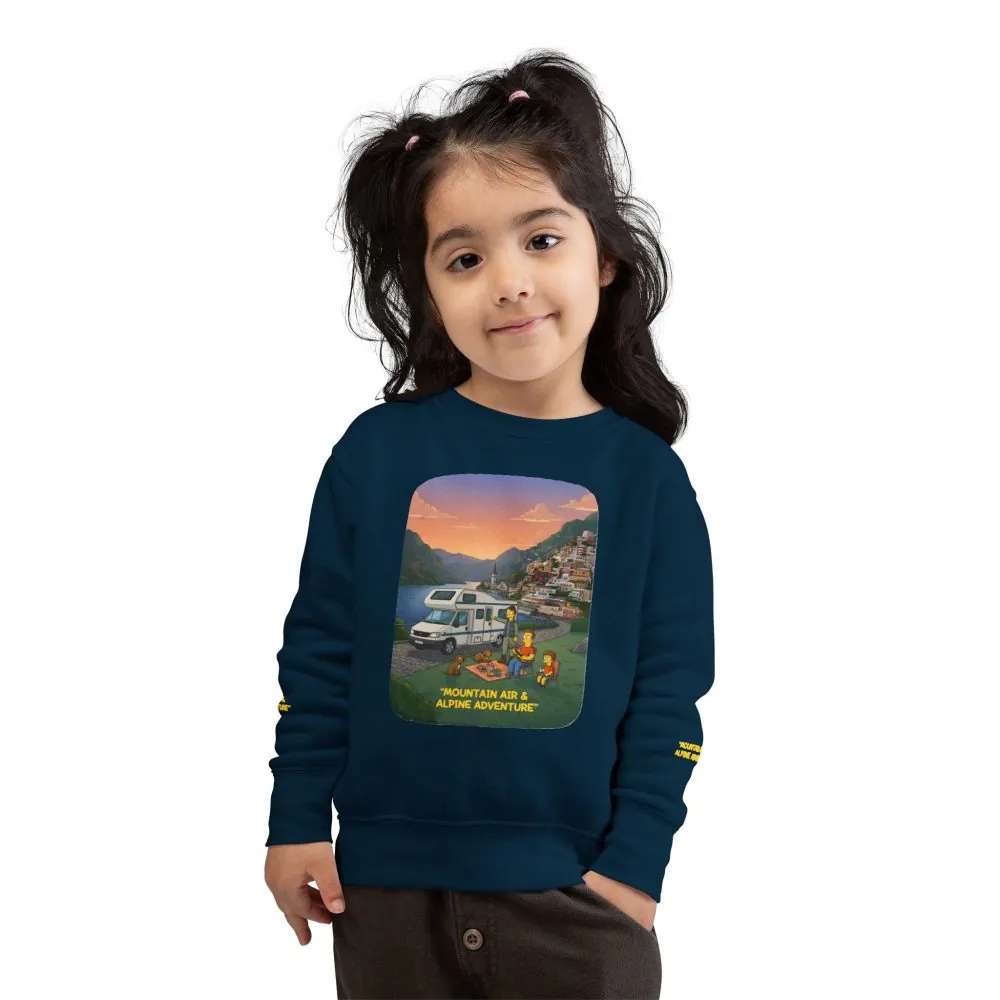 236045024861159628_2048.jpeg Toddler Sweatshirt - "Mountain Air-Alpine Adventure" (Design Sitcom-Line)