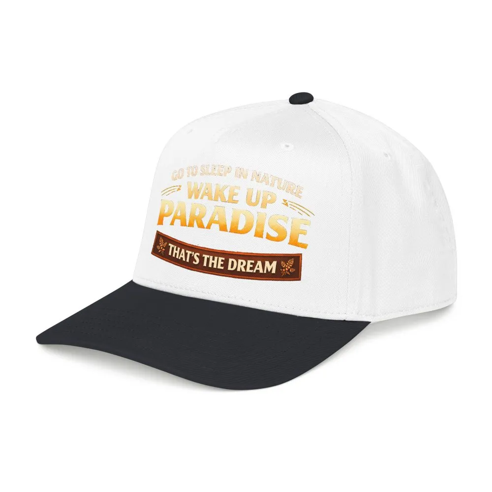 2370762236469101167_2048.jpeg Baseball Cap - "Go sleep Nature-Wake Up Paradise" Design Scenic-Line