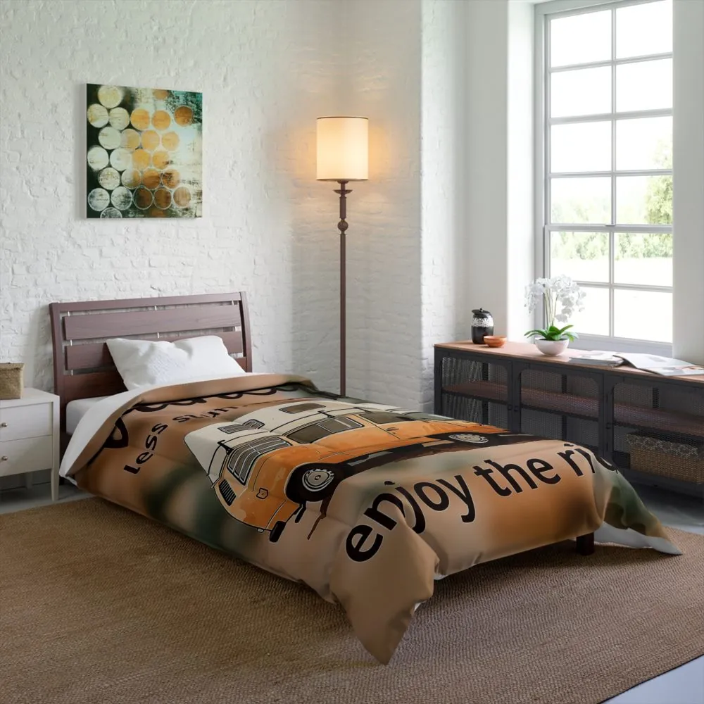 Comforter — 'Vanlife: Enjoy the Ride' Camper Van Comforter