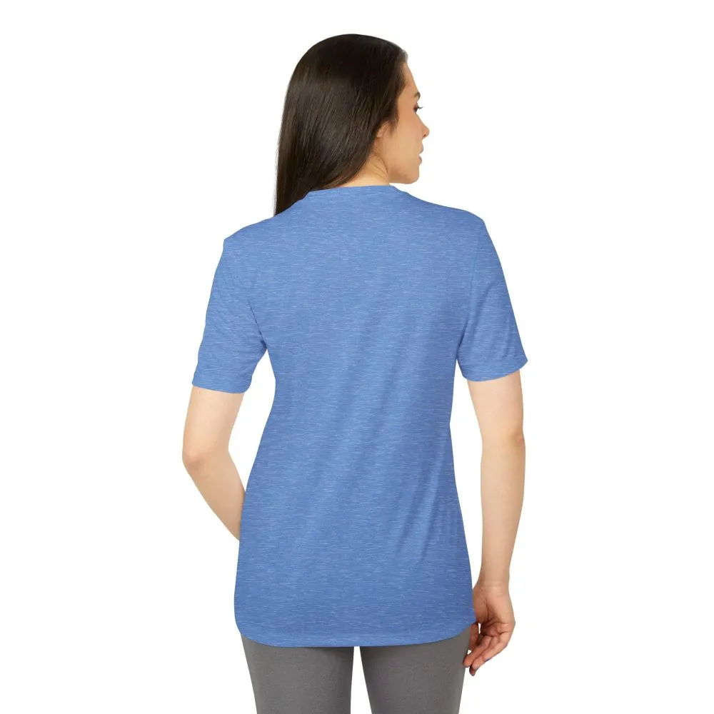 T-Shirt(Adidas) - 'Adventure Awaits-Go Where You Feel Most Alive' (Only Front printed)
