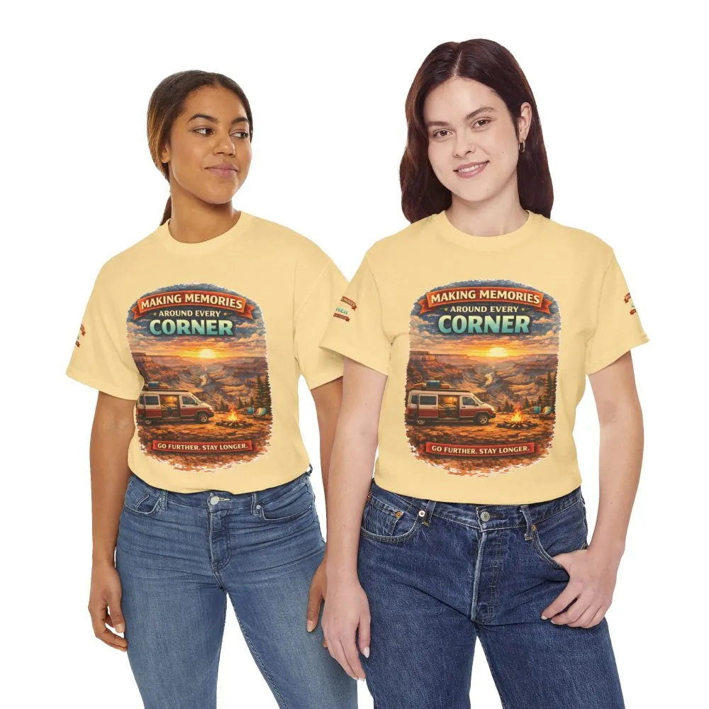 Unisex Heavy Cotton Tee — "Making Memories" Design Scenic-Line