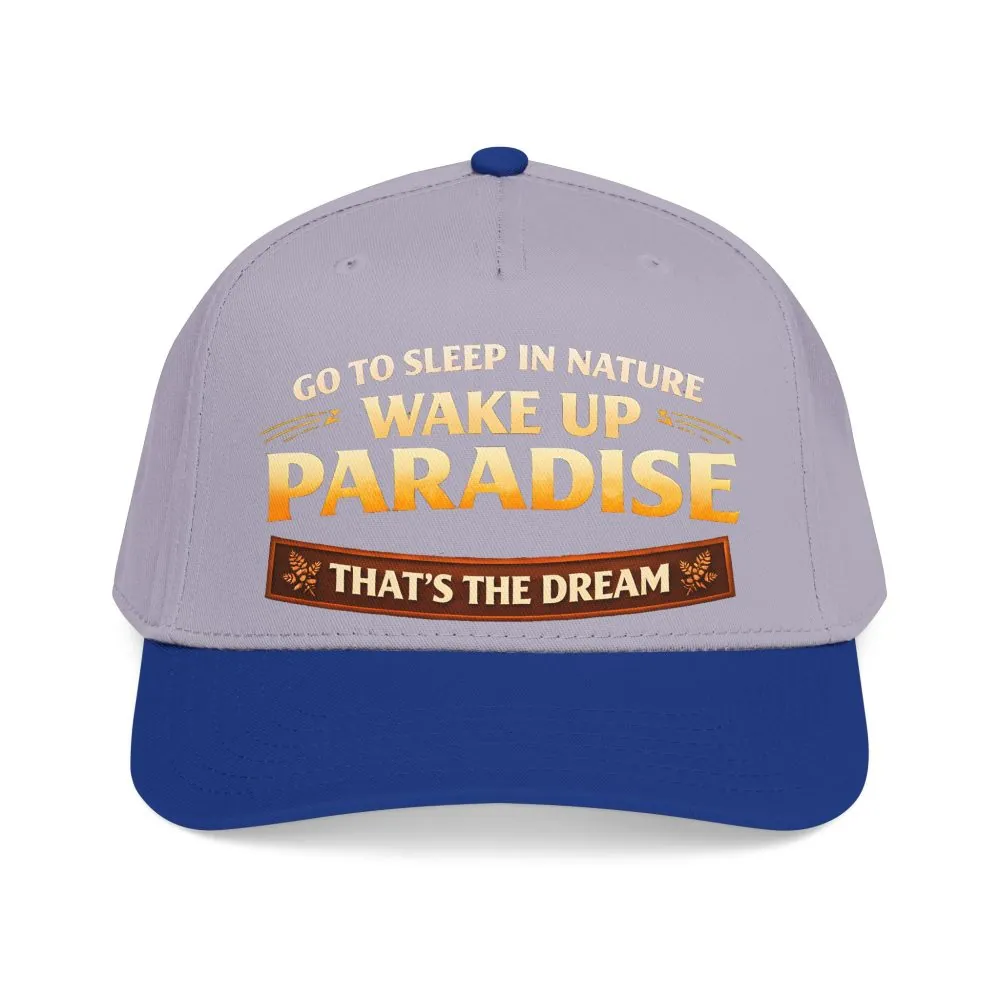 2432762198607560919_2048.jpeg Baseball Cap - "Go sleep Nature-Wake Up Paradise" Design Scenic-Line