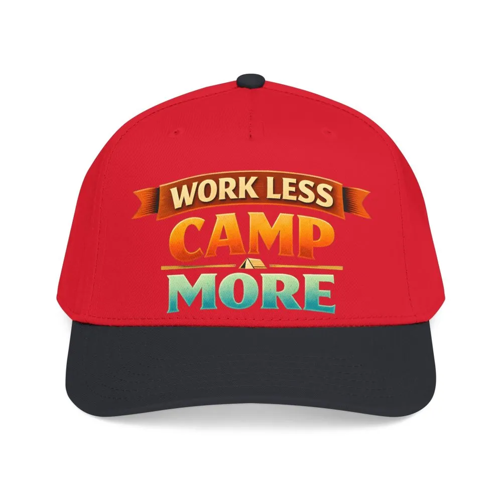2446438080729099196_2048.jpeg Baseball Cap - "Work Less-Camp More" Design Scenic-Line