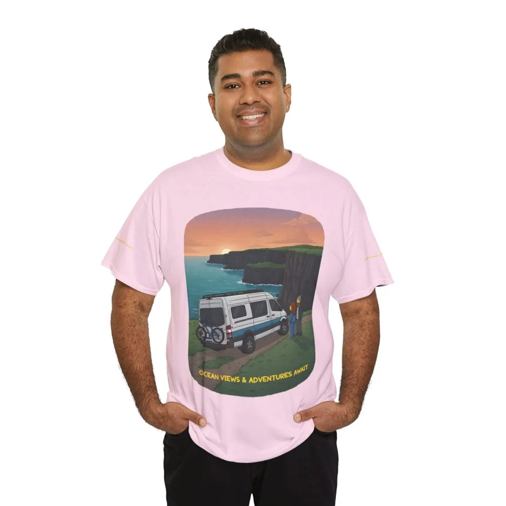 2456221947448920959_2048.jpeg Unisex Heavy Cotton Tee — "Ocean Views-Adventures Awaits" Design Sitcom-Line