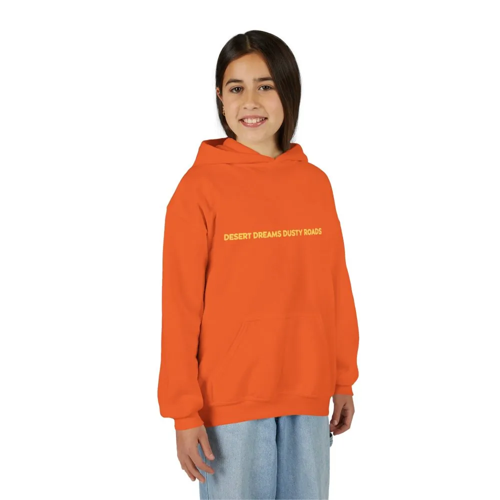 Youth Hoodie(Gildan) – "Desert Dreams Dusty Roads" (Design Sitcom-Line)