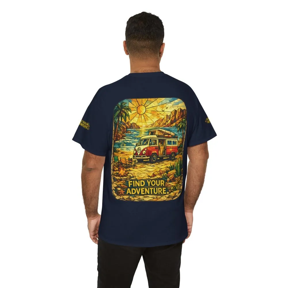 2514077023105127034_2048.jpeg Unisex Heavy Cotton Tee — "Find Your Adventure" Design Cubic-Line