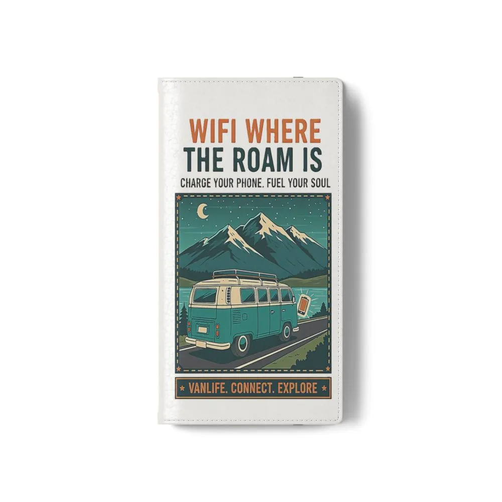 2514838166374294290_2048.jpeg Flip Phone Case — “WiFi Where the Roam Is” Vanlife Wallet Case