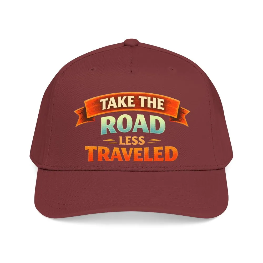 Baseball Cap - "Take The Road Less Traveled" Design Scenic-Line