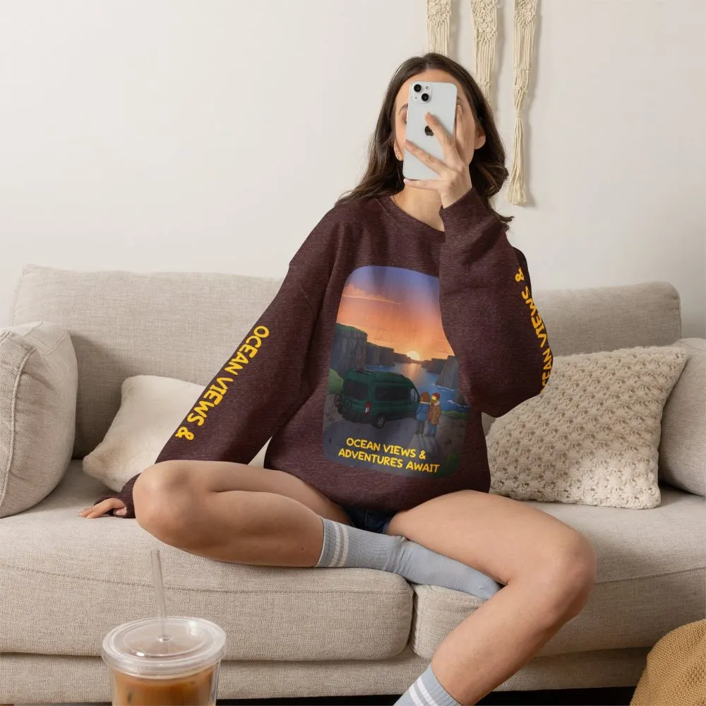 2538738026886850142_2048.jpeg Unisex Heavy Blend™ Crewneck Sweatshirt — "Ocean Views-Adventures Awaits" Design Sitcom-Line