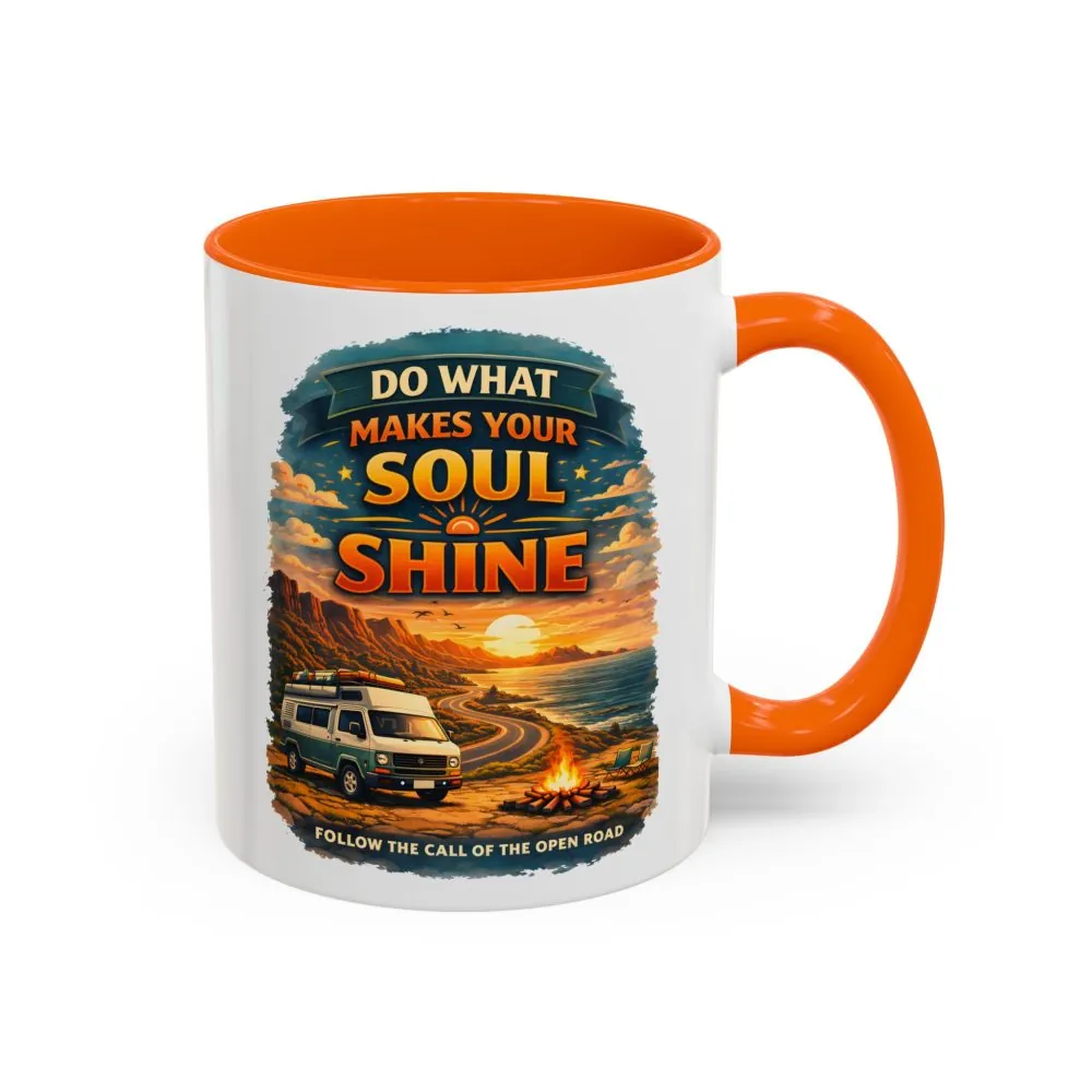 2542780409185639472_2048.jpeg Accent Coffee Mug (11, 15oz) — "Do What Makes Your Soul Shine" Design Scenic-Line