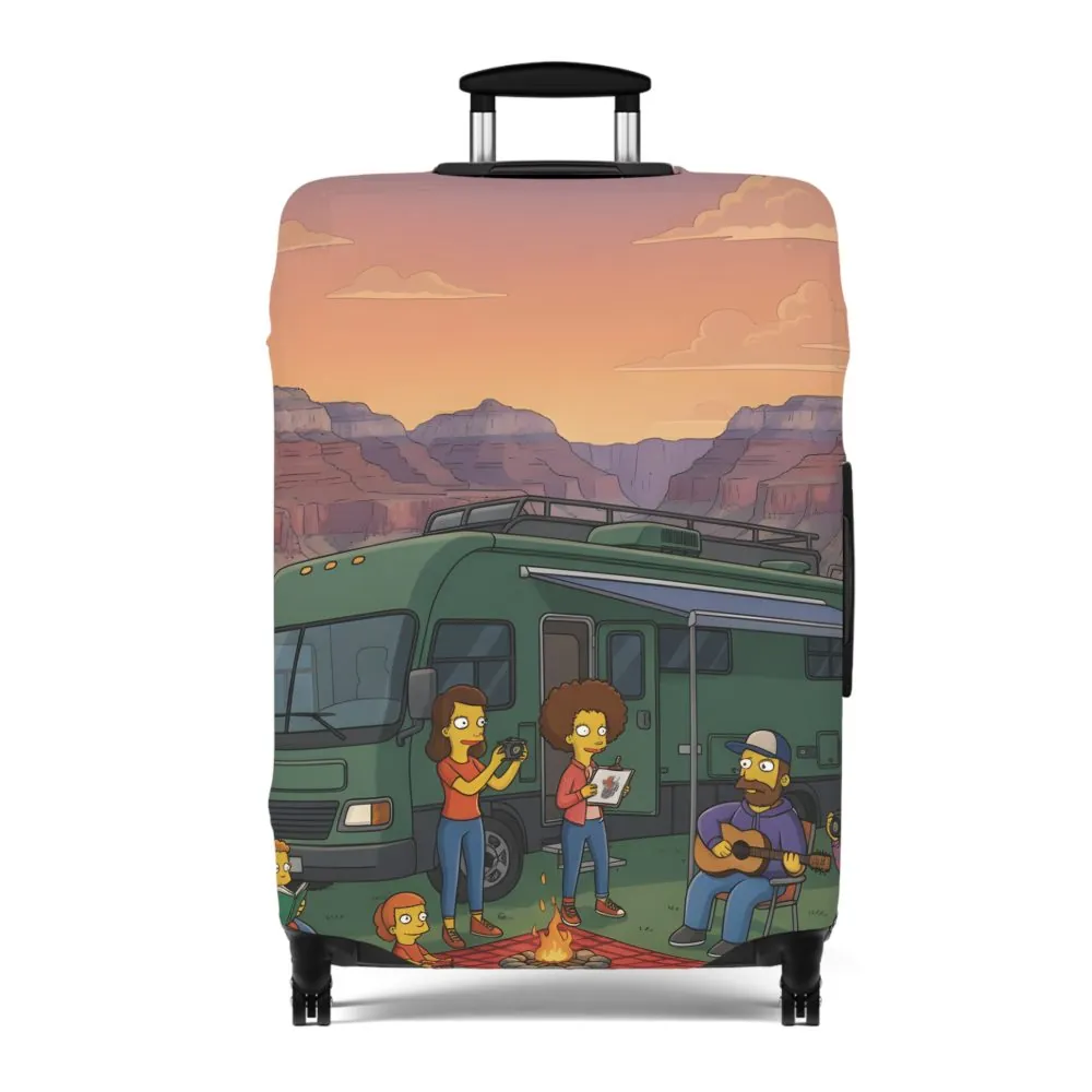 2555323171088042898_2048.jpeg Luggage Cover — Adventure Camper Sketch Travel Suitcase(Design Sitcom-Line)