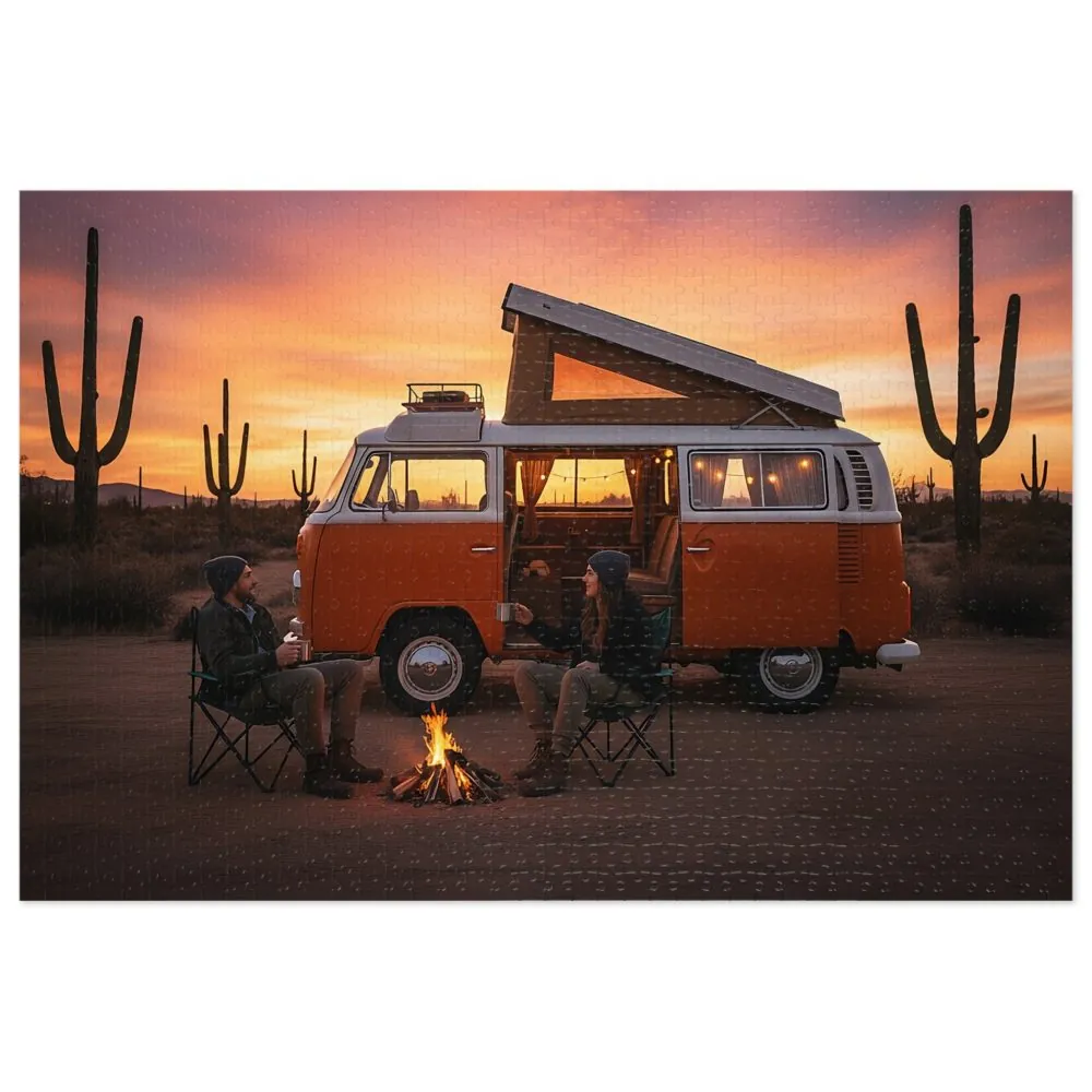 Jigsaw Puzzle with — Campervan Sunset Jigsaw