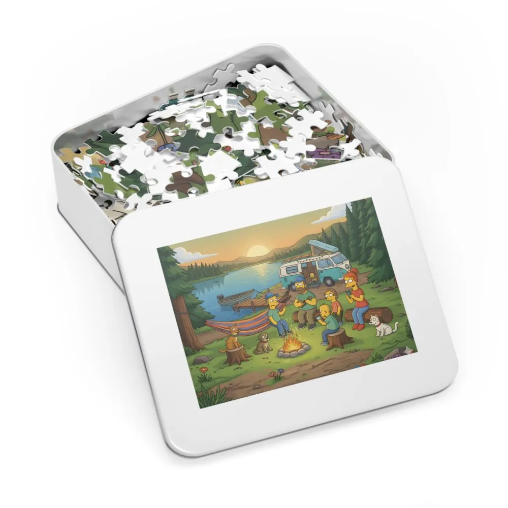 Jigsaw Puzzle with Tin — Scenic Campervan Jigsaw
