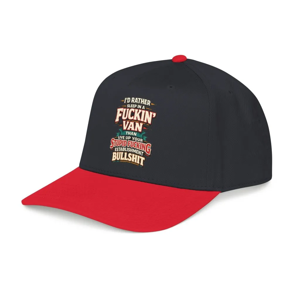 Baseball Cap - "I´d Rather Sleep in A Fucking Van" Design F**K-Line