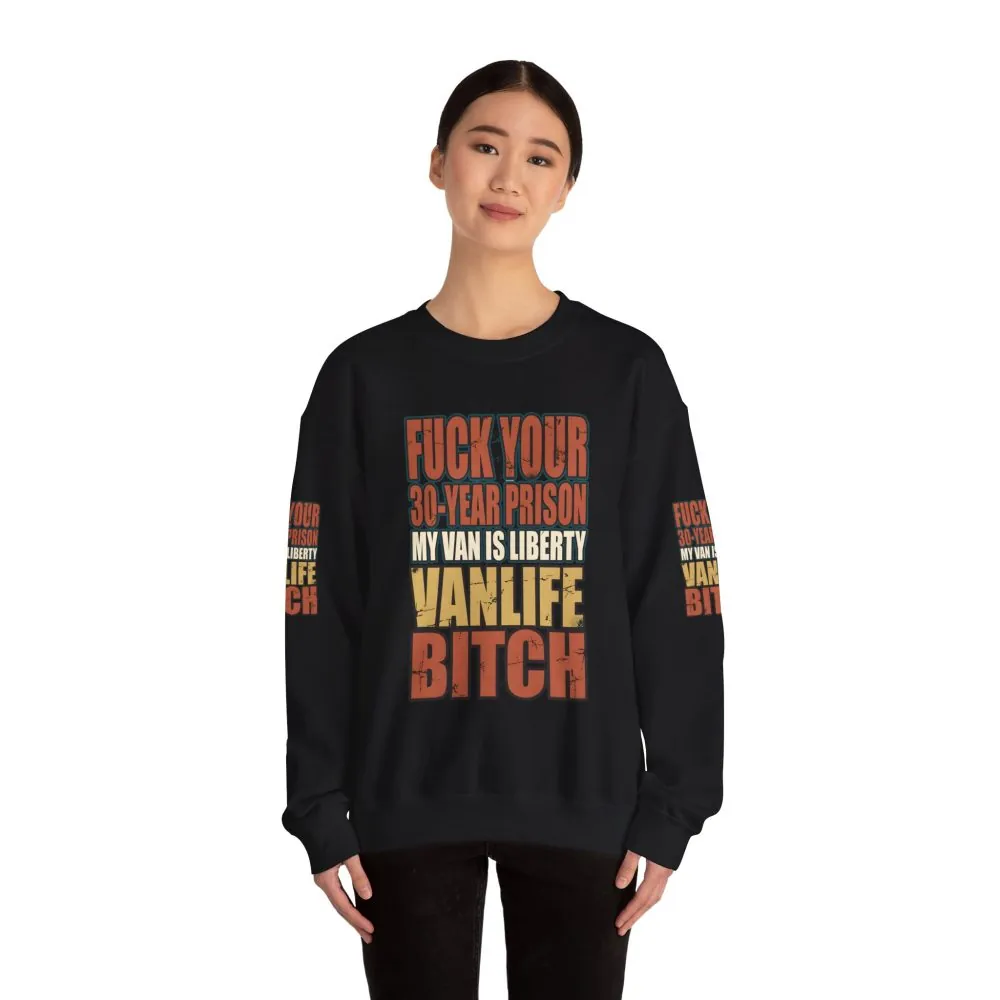 Unisex Heavy Blend™ Crewneck Sweatshirt — "Fuck Your 30 Year" Design F**K-Line