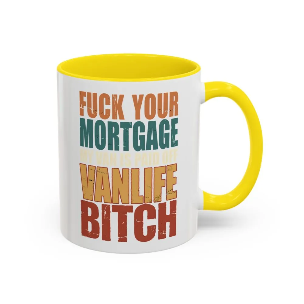 2681986744655379750_2048.jpeg Accent Coffee Mug (11, 15oz) — "Fuck Your Mortgage" Design F**K-Line
