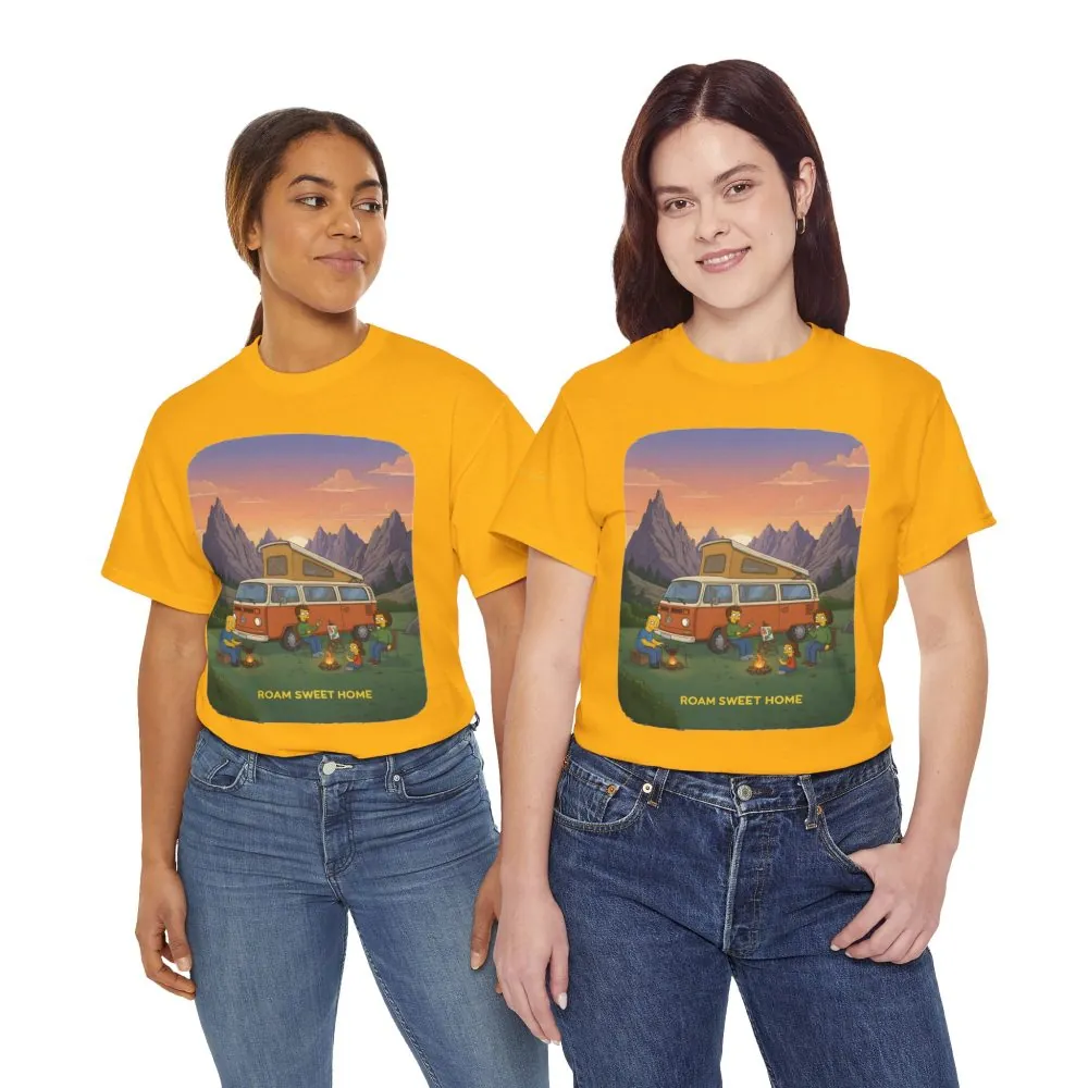 2686979715820810673_2048.jpeg Unisex Heavy Cotton Tee — "Roam Sweet Home" Design Sitcom-Line