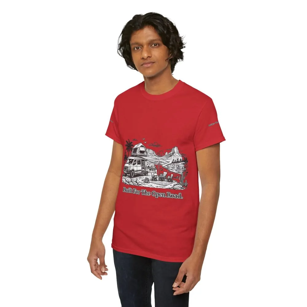 2699243585543322924_2048.jpeg Unisex Heavy Cotton Tee — "Built For The Open Road" Design Minimal-Line