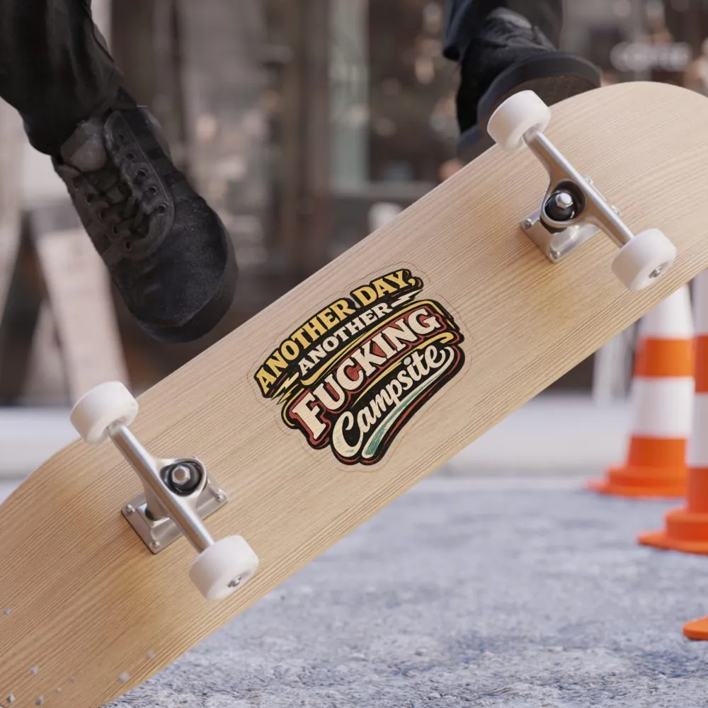 Transparent Outdoor Stickers – "Another Day" Design F**K-Line