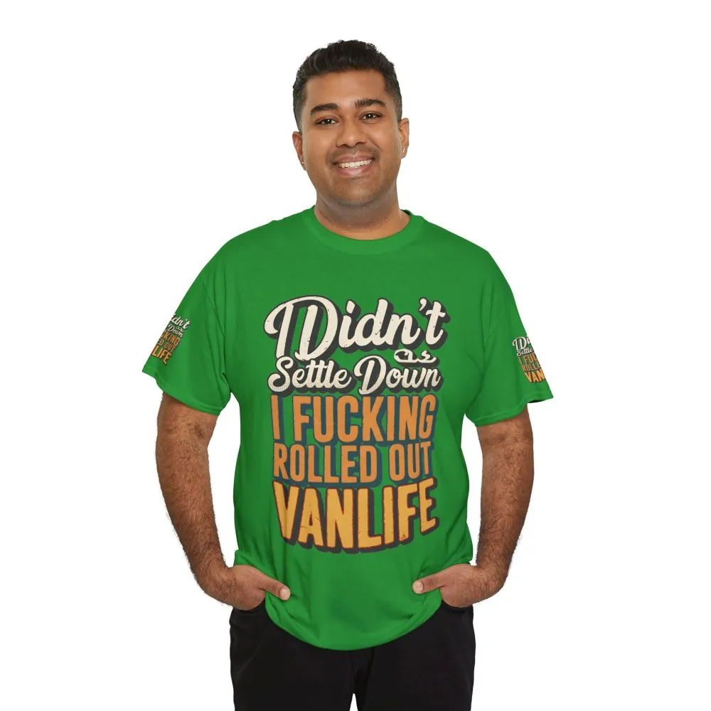 2737212566550605252_2048.jpeg Unisex Heavy Cotton Tee — "Dind´t Settle Down" Design F**K-Line
