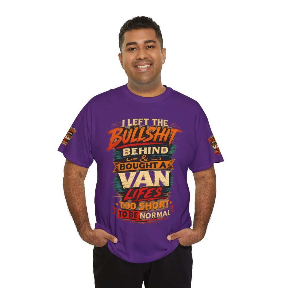 Unisex Heavy Cotton Tee — "I Left The Bullshit" Design F**K-Line
