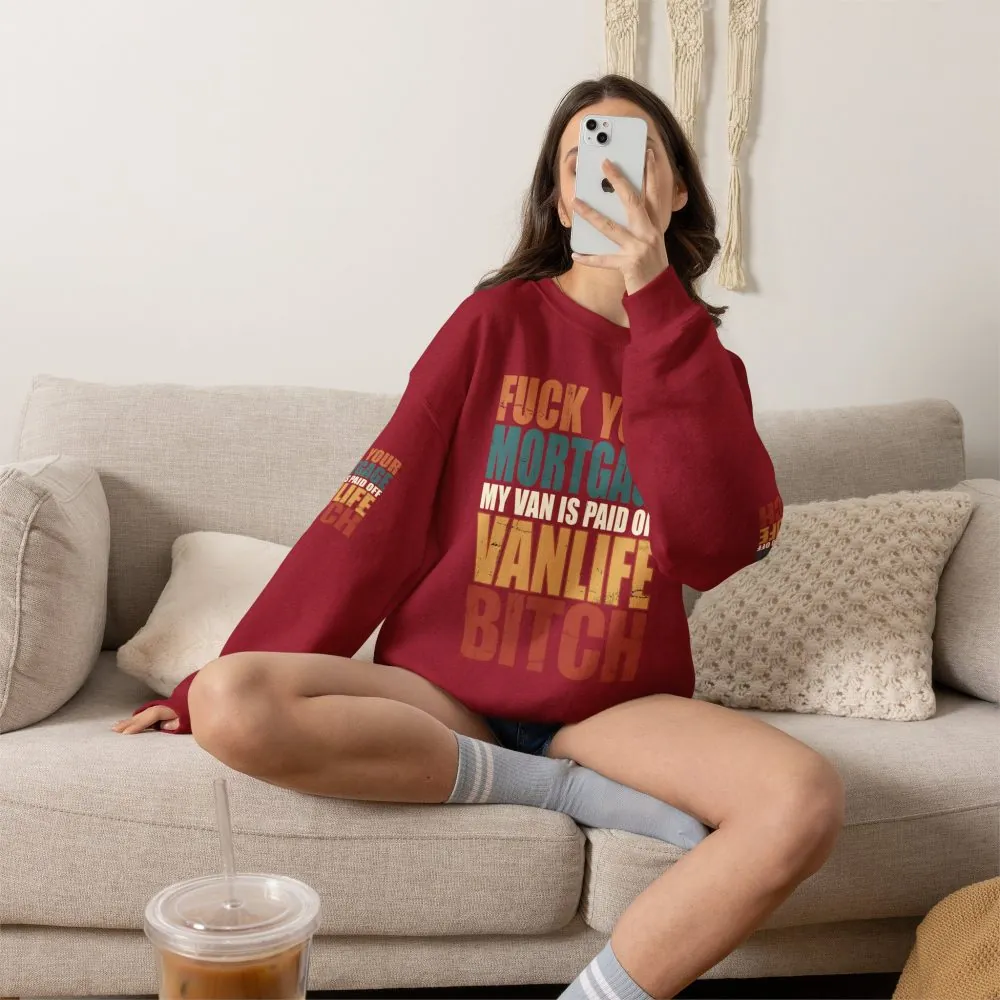 2751313525704000127_2048.jpeg Unisex Heavy Blend™ Crewneck Sweatshirt — "Fuck Your Mortgage" Design F**K-Line