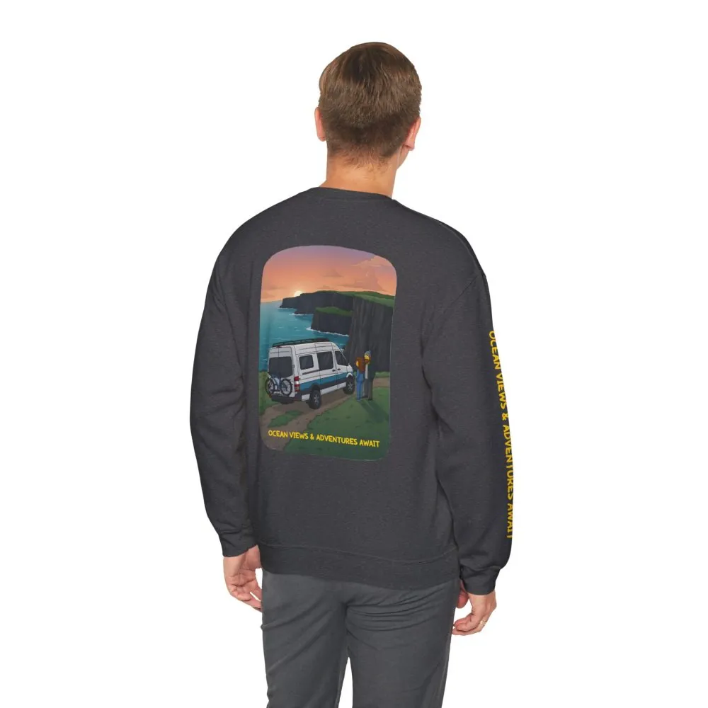 2752823952584759650_2048.jpeg Unisex Heavy Blend™ Crewneck Sweatshirt — "Ocean Views-Adventures Awaits" Design Sitcom-Line