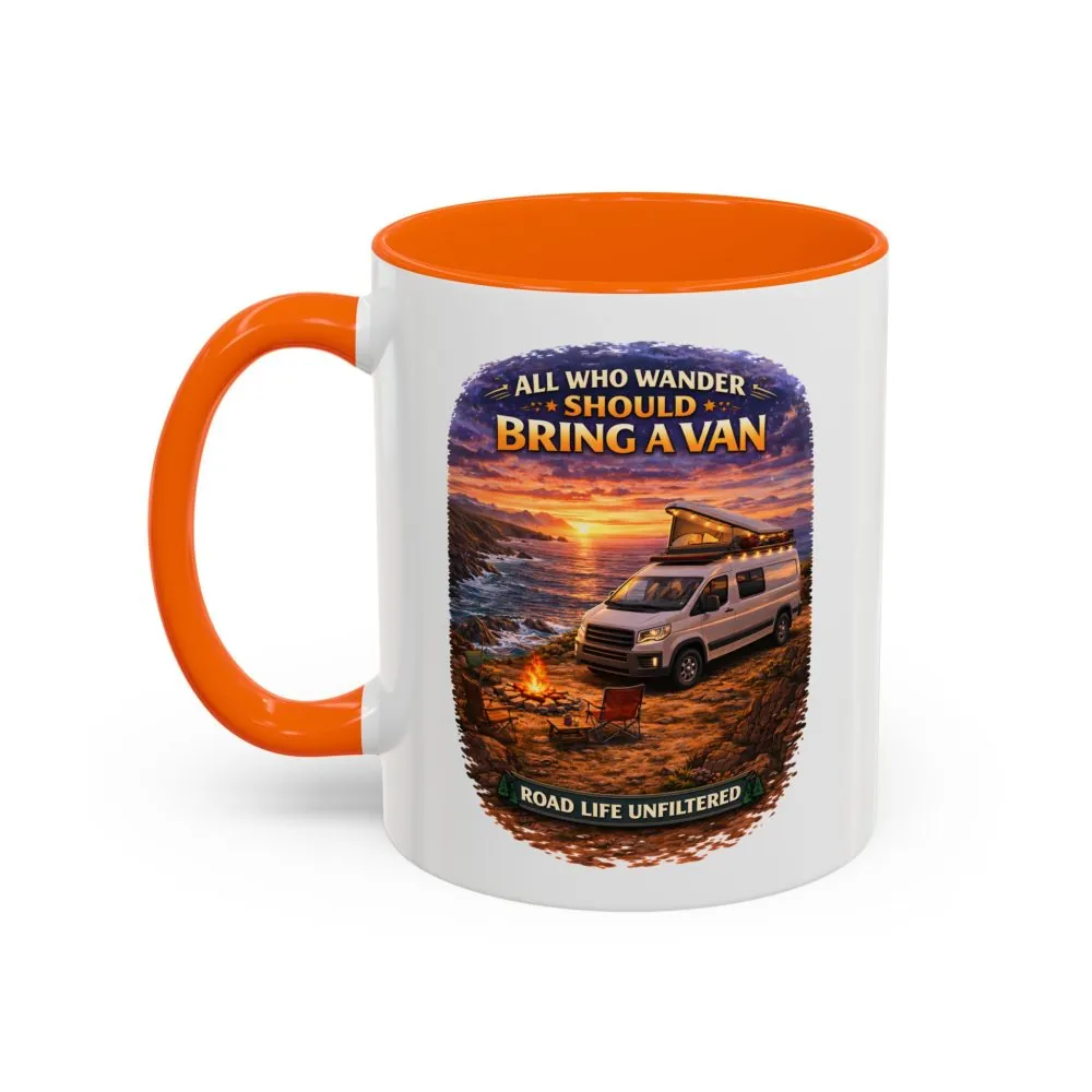 2761306028044484947_2048.jpeg Accent Coffee Mug (11, 15oz) — "All Who wander Should Bring A Van" Design Scenic-Line