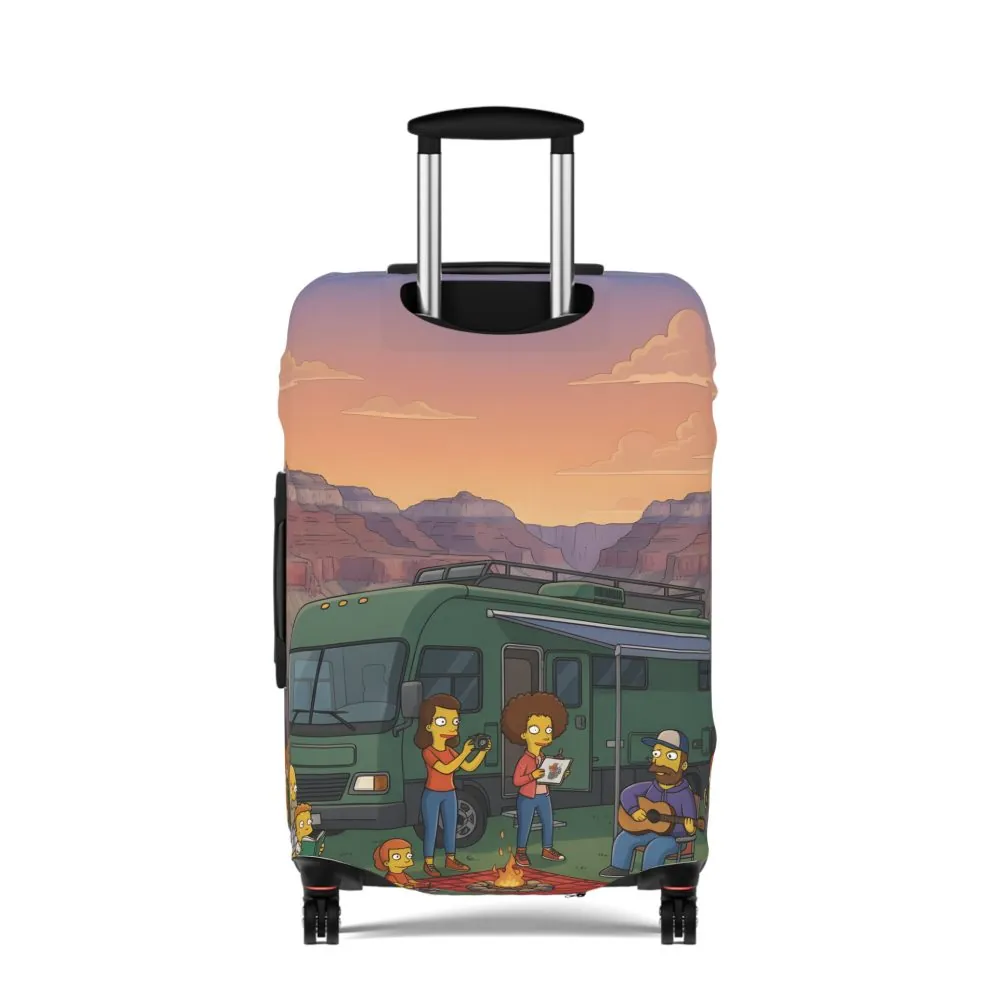 2823820431436310352_2048.jpeg Luggage Cover — Adventure Camper Sketch Travel Suitcase(Design Sitcom-Line)
