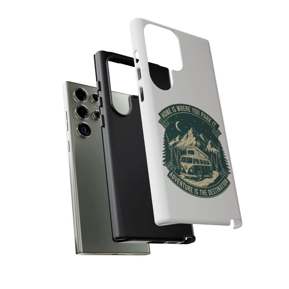 2826248485744257361_2048.jpeg Phone Case — "Home Is Where You Park It-Adventure is the destination" Camper Van Design