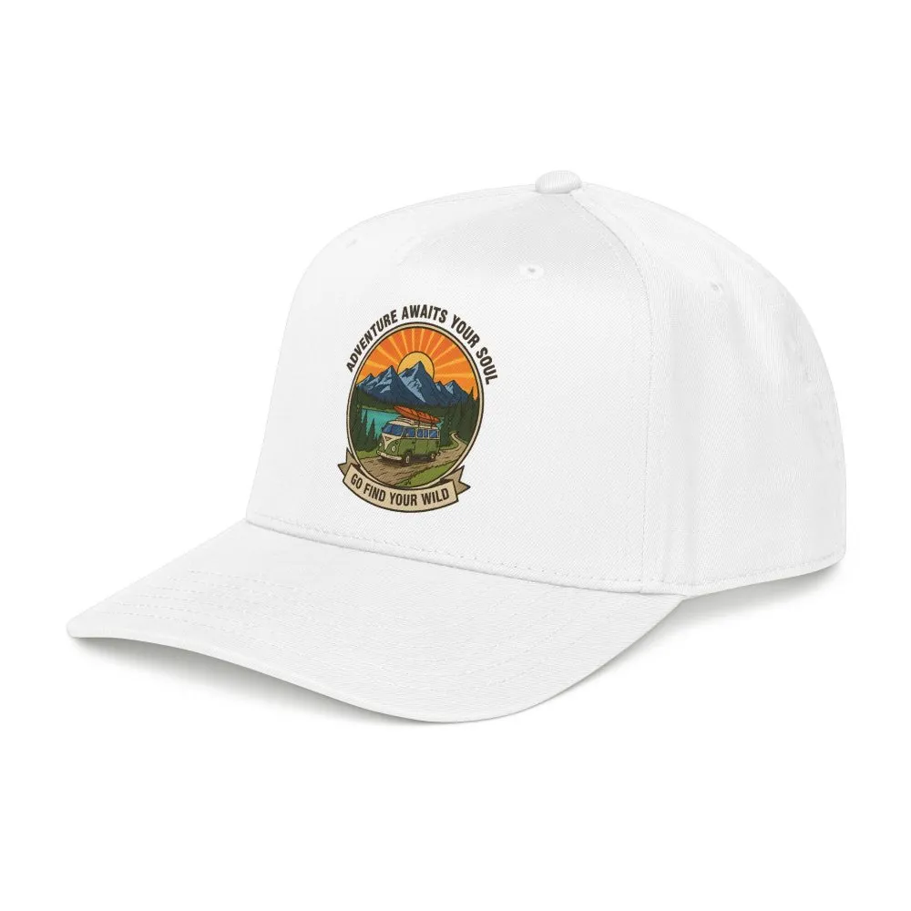 Baseball Cap — "Go Find Your Wild" Outdoor Patch