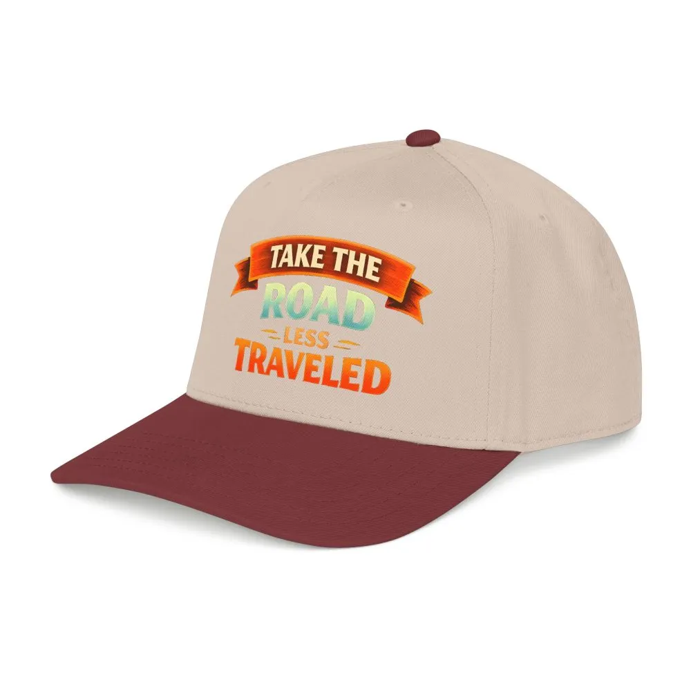 Baseball Cap - "Take The Road Less Traveled" Design Scenic-Line