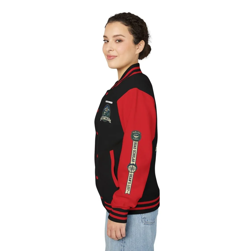 2904976542013146392_2048.jpeg Unisex Heavyweight Letterman Jacket (Awdis) —"Adventure Academy" Road Trip Team Varsity Jacket